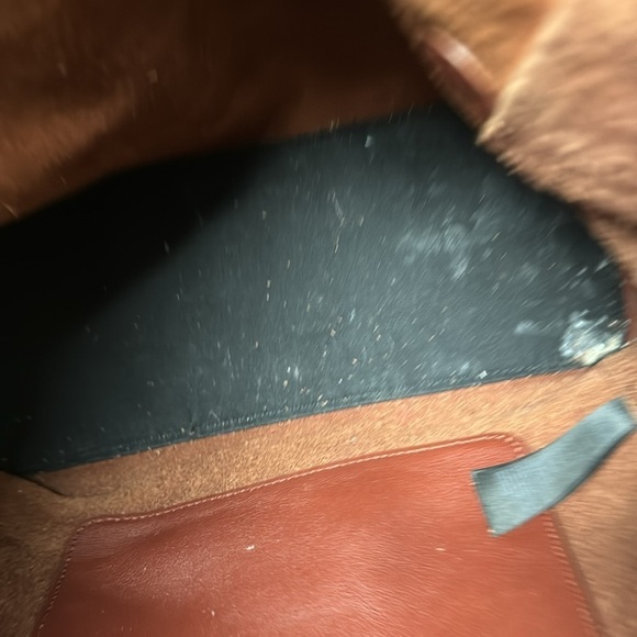 All Saints Copper Brown Leather and Suede Medium Shoulder Bag - Picture 4 of 9